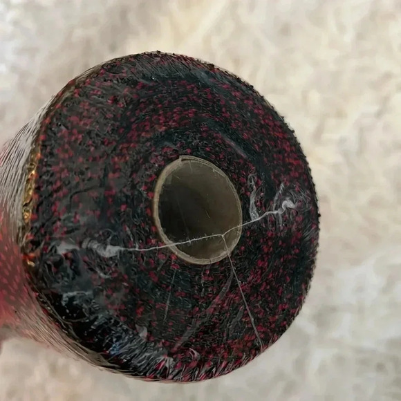 Polypro Buffalo Plaid Red/Black Weatherproof Mesh Ribbon - Picture 4 of 5